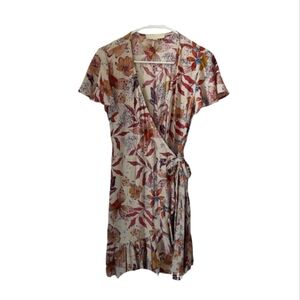 Lovestitch Alanna Flutter Sleeve Mini Wrap Dress Size XL #036